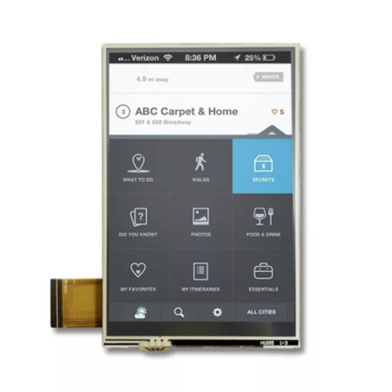3.5 '' 320x480 โมดูล TFT ตัวต้านทาน
