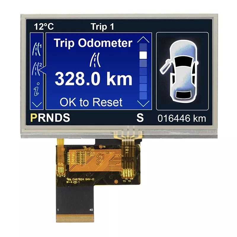 4.3 นิ้ว 480x272 โมดูล TFT ตัวต้านทาน